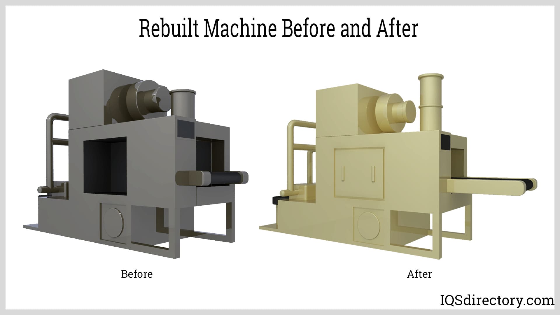 Rebuilt Machine Before and After